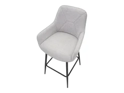 Juego de 2 Taburetes Altos VKH434, Gris, 55x55x109 cm, Kendra Home