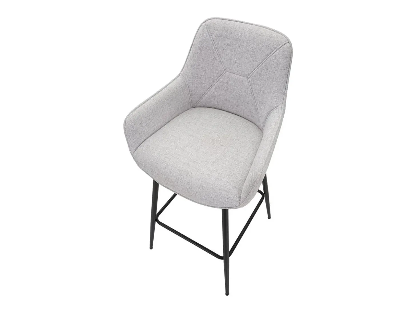 Juego de 2 Taburetes Altos VKH434, Gris, 55x55x109 cm, Kendra Home
