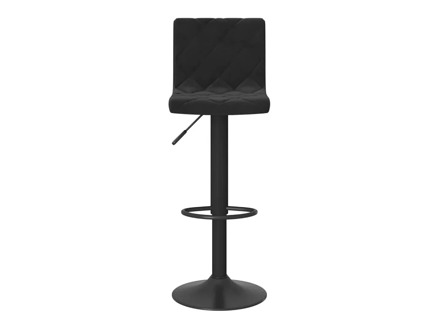 Juego de 2 taburetes de bar de terciopelo negro