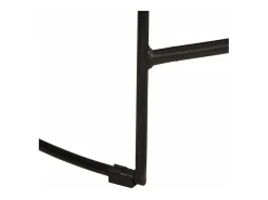 Juego de 2 taburetes de bar 49x43x88 cm madera maciza de mango