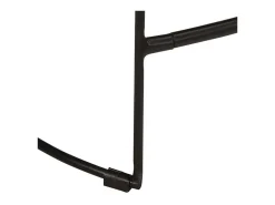 Juego de 2 taburetes de bar negros 46x38x52 cm madera maciza de mango