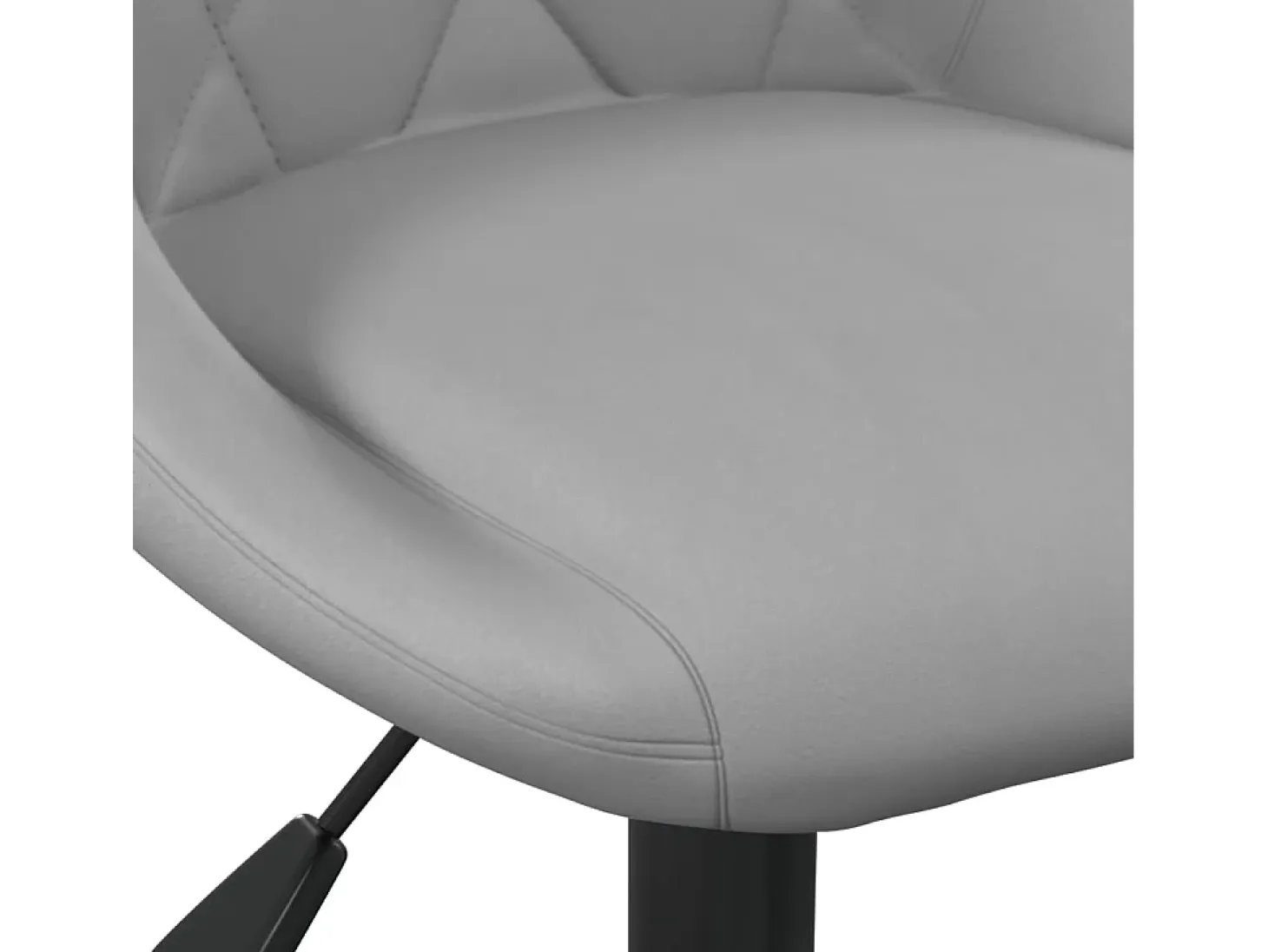 Juego de 2 taburetes de bar de terciopelo gris claro