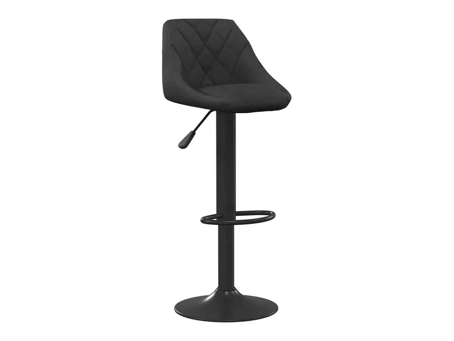 Juego de 2 taburetes de bar de terciopelo negro