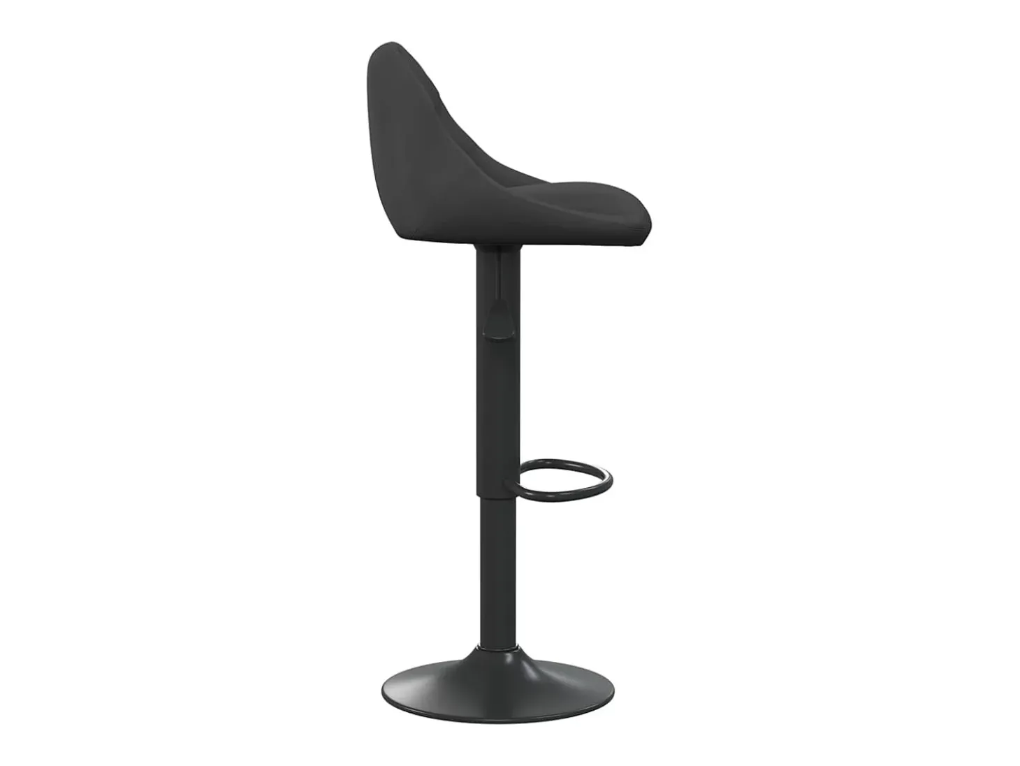 Juego de 2 taburetes de bar de terciopelo negro