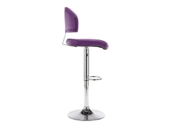 Juego de 2 taburetes de bar de piel sintética color morado