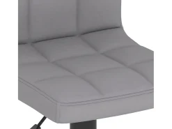 Juego de 2 taburetes de bar de tela gris claro