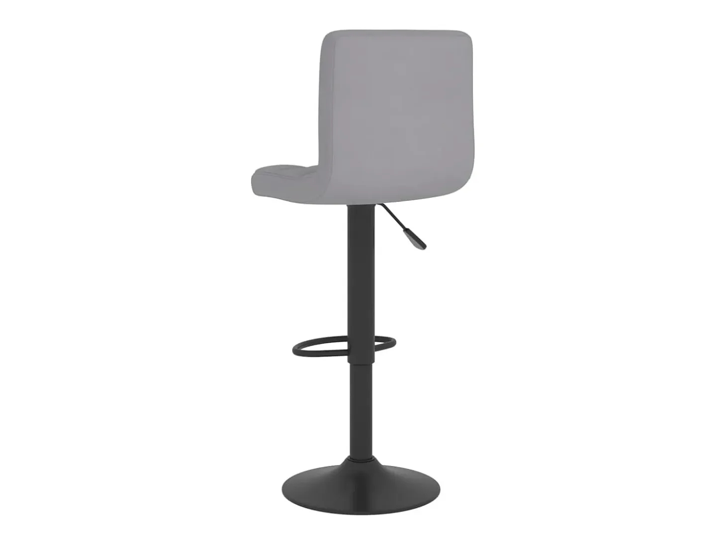 Juego de 2 taburetes de bar de tela gris claro