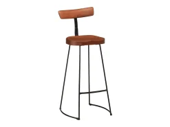 Juego de 2 taburetes de bar 49x43x103 cm madera maciza de mango