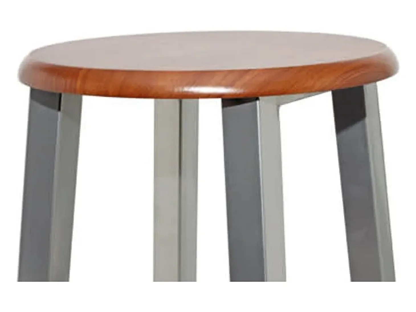 Juego de 2 taburetes de bar de metal con asiento de MDF