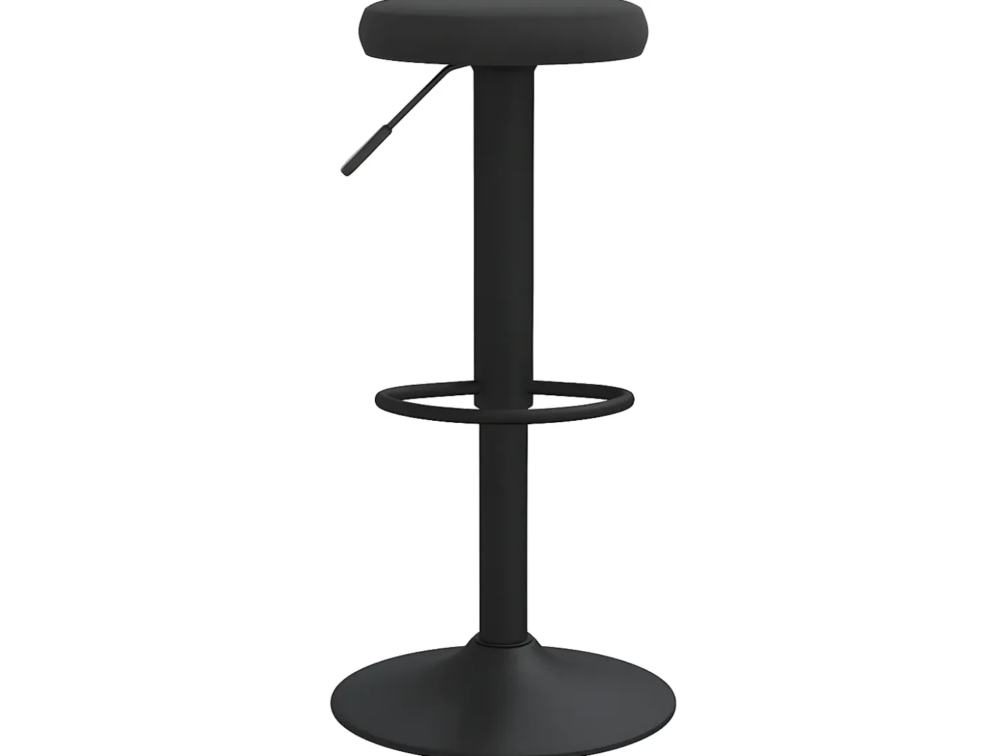 Juego de 2 Taburetes de cocina terciopelo negro ES39184