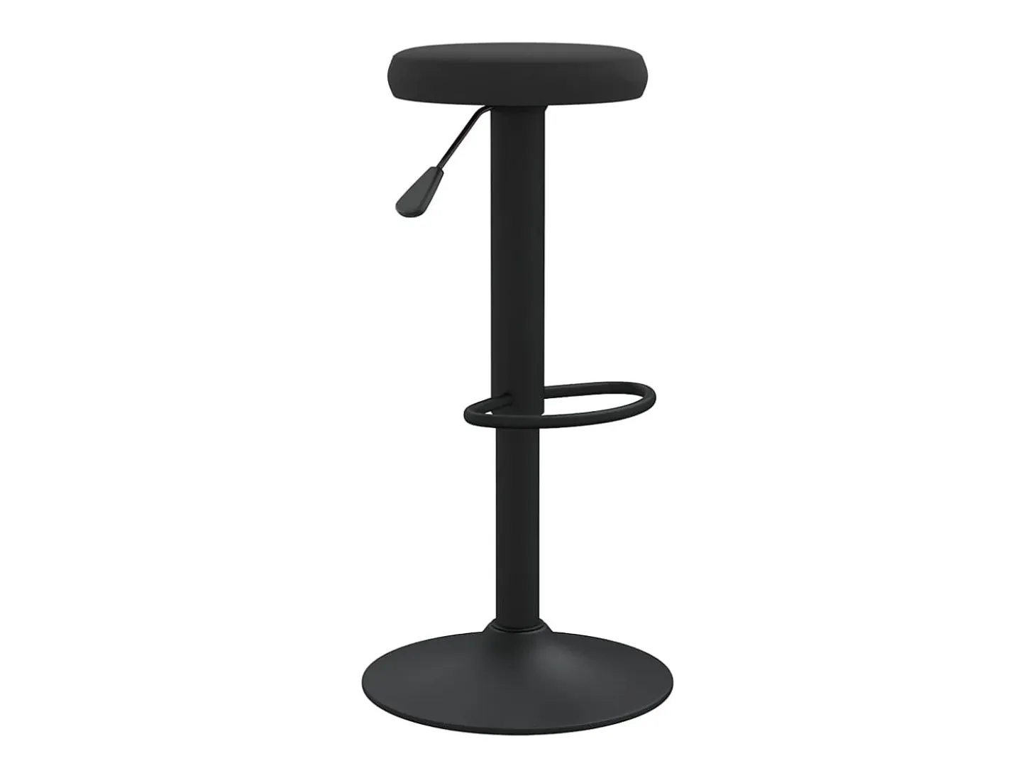 Juego de 2 Taburetes de cocina terciopelo negro ES39184