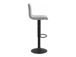 Juego de 2 Taburetes de cocina terciopelo gris claro ES53900