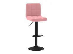 Juego de 2 Taburetes de cocina terciopelo rosa ES91656