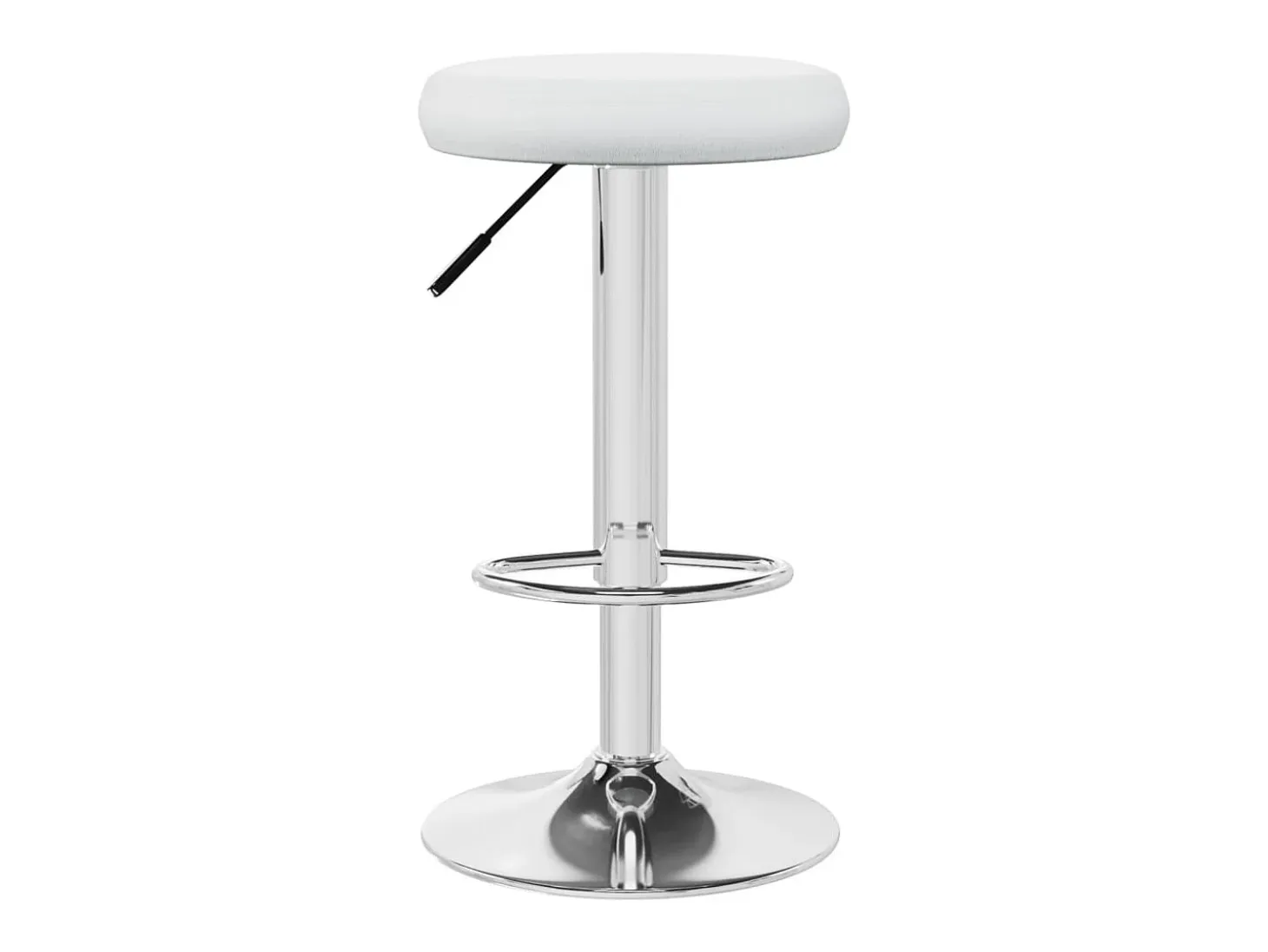 Juego de 2 Taburetes de cocina cuero sintético blanco ES62214