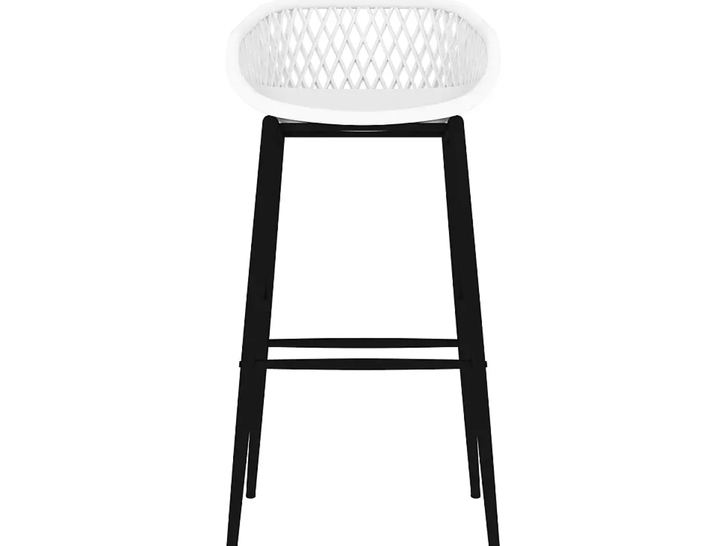 Juego de 4 Taburetes de cocina blanco ES36750