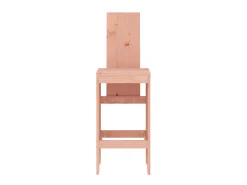 Juego de 2 Taburetes de cocina madera de abeto Douglas 40x42x120 cm ES13032