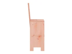 Juego de 2 Taburetes de cocina madera de abeto Douglas 40x42x120 cm ES13032
