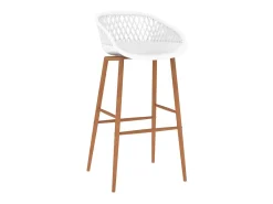 Juego de 2 Taburetes de cocina blanco ES10442