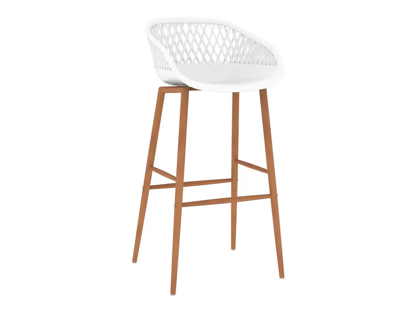 Juego de 2 Taburetes de cocina blanco ES10442