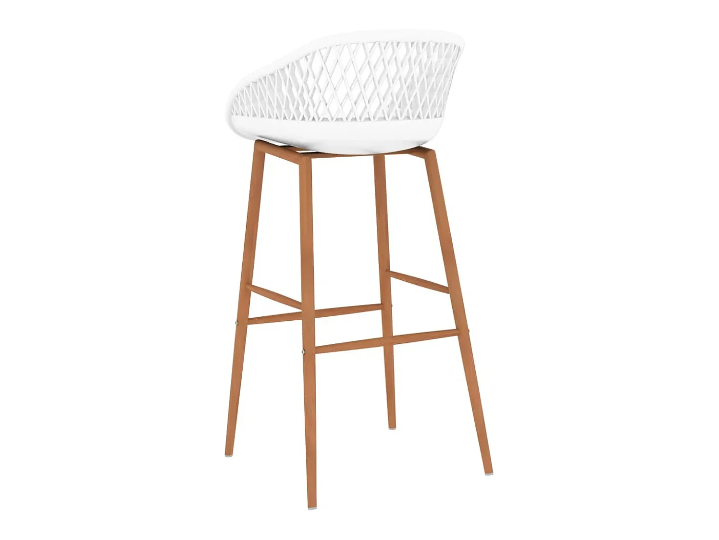 Juego de 2 Taburetes de cocina blanco ES10442