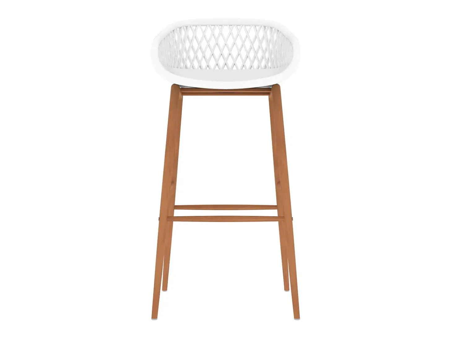 Juego de 2 Taburetes de cocina blanco ES10442