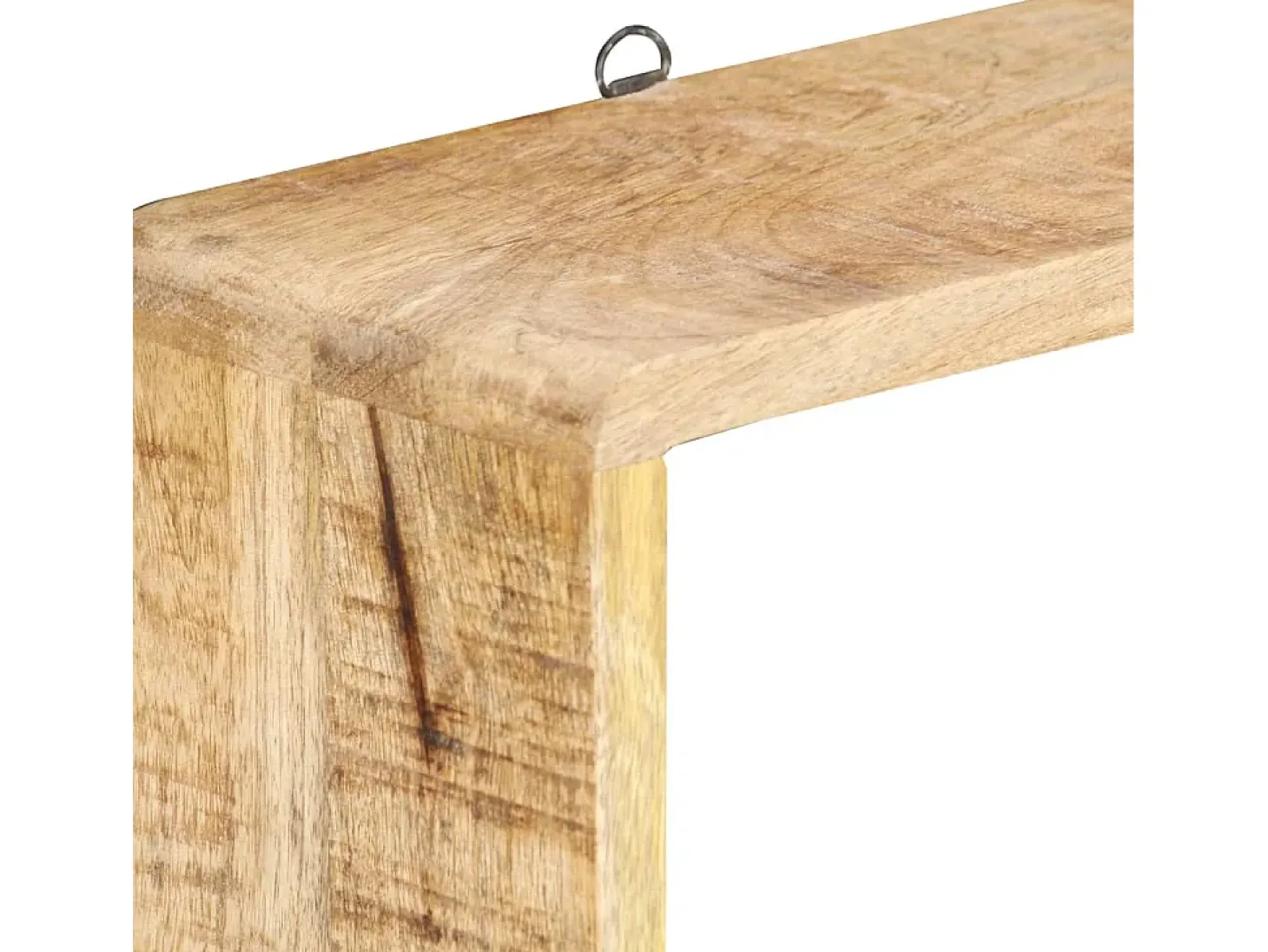 Juego de estantes cubo de pared 3 piezas madera maciza de mango ES861432
