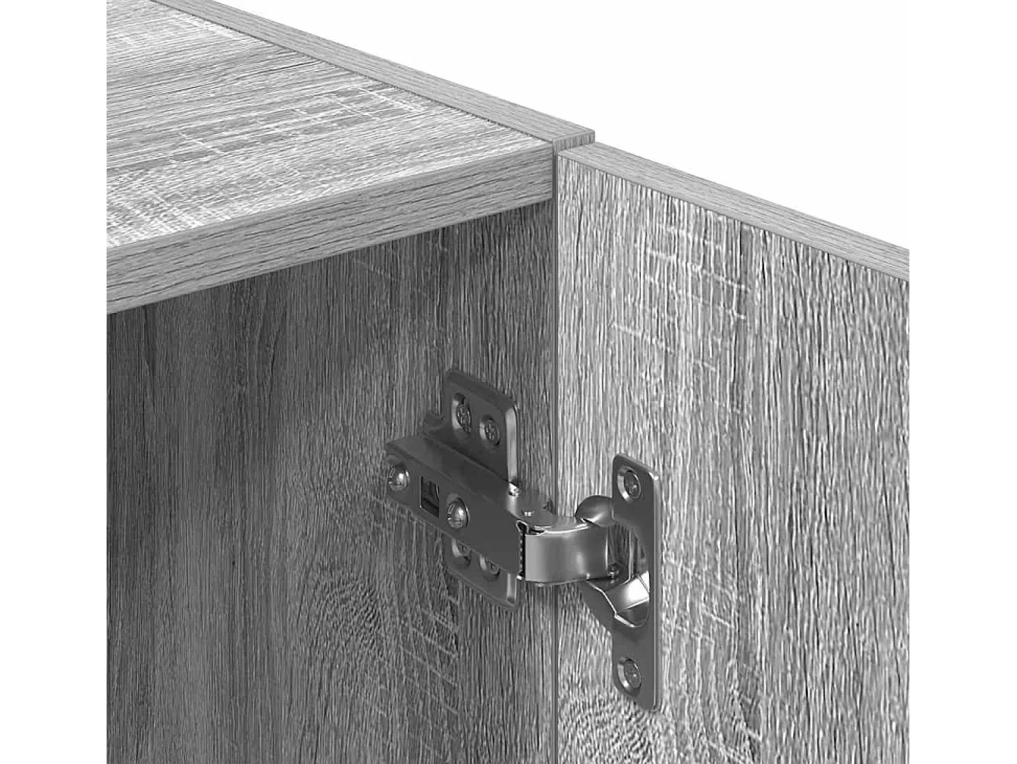 Juego de gabinetes de cocina de 2 piezas de madera de ingeniería gris Sonoma