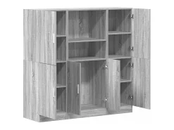 Juego de gabinetes de cocina de 3 piezas en gris Sonoma