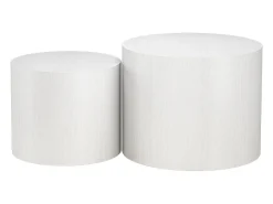 Juego de mesa de centro blanco 48x48x38 giva