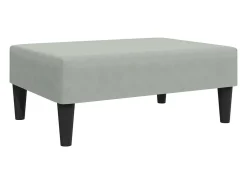 Juego de sofás 2 piezas terciopelo gris claro