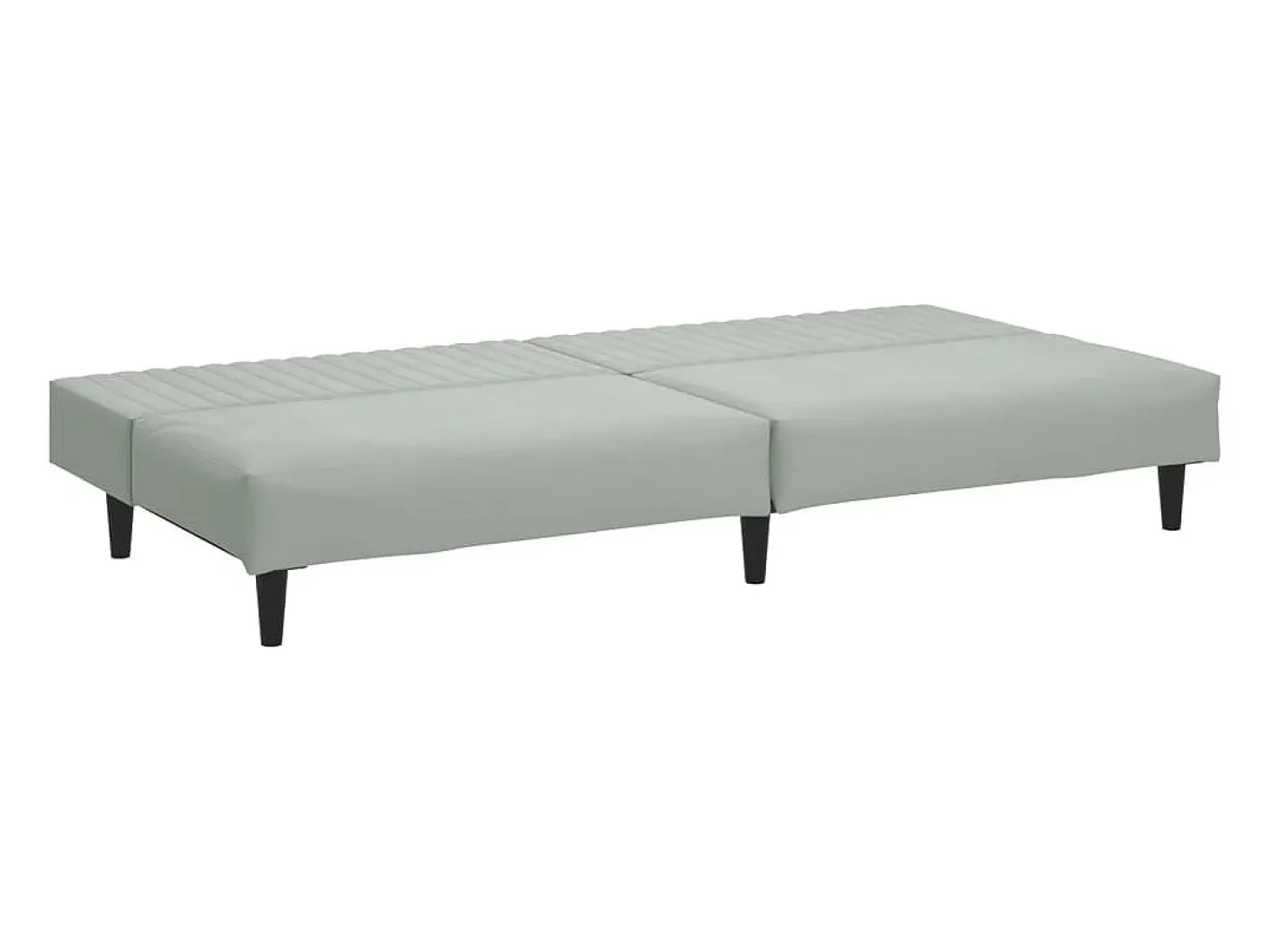 Juego de sofás 2 piezas terciopelo gris claro