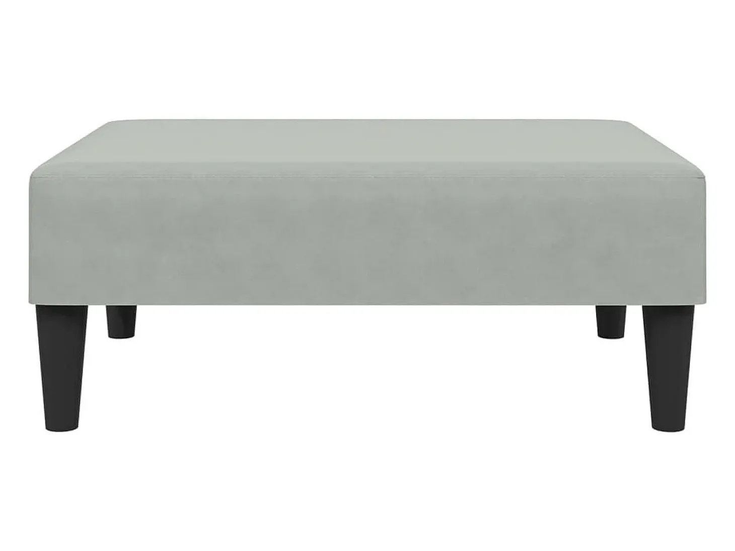 Juego de sofás 2 piezas terciopelo gris claro