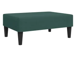 Juego de sofás 2 piezas terciopelo verde oscuro