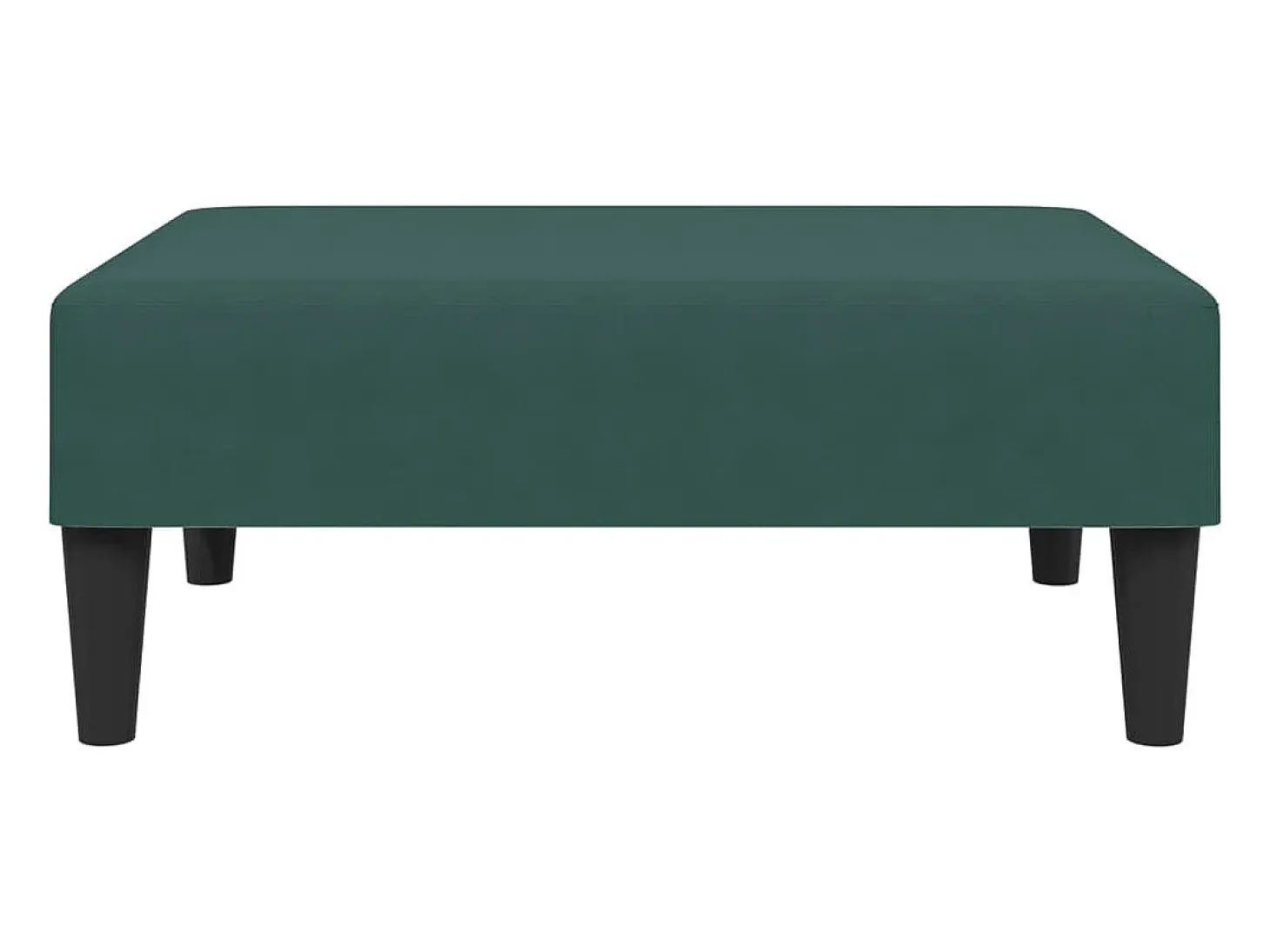 Juego de sofás 2 piezas terciopelo verde oscuro