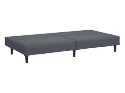 Juego de sofás 2 piezas terciopelo gris oscuro