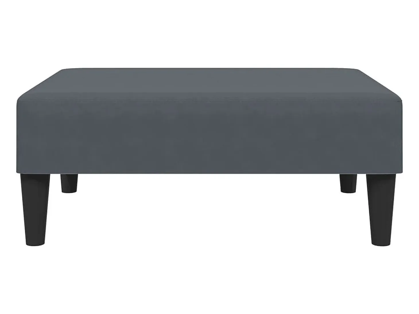 Juego de sofás 2 piezas terciopelo gris oscuro