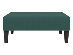 Juego de sofás 2 piezas terciopelo verde oscuro