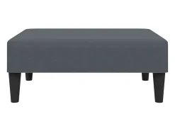 Juego de sofás con cojines 2 piezas terciopelo gris oscuro