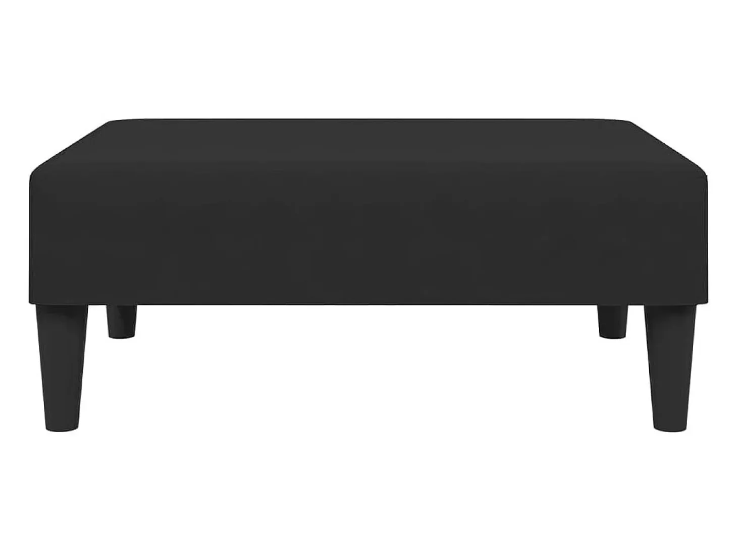 Juego de sofás con cojines 2 piezas terciopelo negro