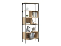 Jytte Librería 5 estantes madera de ingeniería roble 76x33x188,5 cm