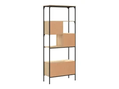 Jytte Librería 5 estantes madera de ingeniería roble 76x33x188,5 cm
