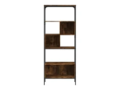 Jytte Librería de 5 estantes madera ingeniería roble ahumado