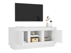 Kedron Mueble para TV madera contrachapada negro 102x35x45 cm