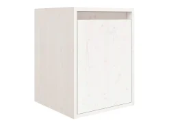 Keegan Muebles para TV 8 piezas madera maciza de pino blanco