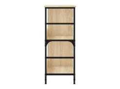 Keith Estantería de madera de ingeniería roble Sonoma 78,5x33x82 cm