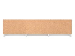 Kingman Mueble TV madera contrachapada blanco brillante 140x40x35,5cm