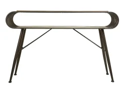 Kit Recibidor De Madera Y Metal Marron