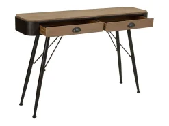 Kit Recibidor De Madera Y Metal Marron