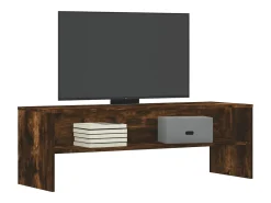 Kobe Mueble de TV madera de ingeniería roble ahumado 120x40x40 cm