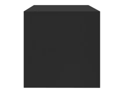 Kobe Mueble para TV madera contrachapada negro 120x40x40 cm